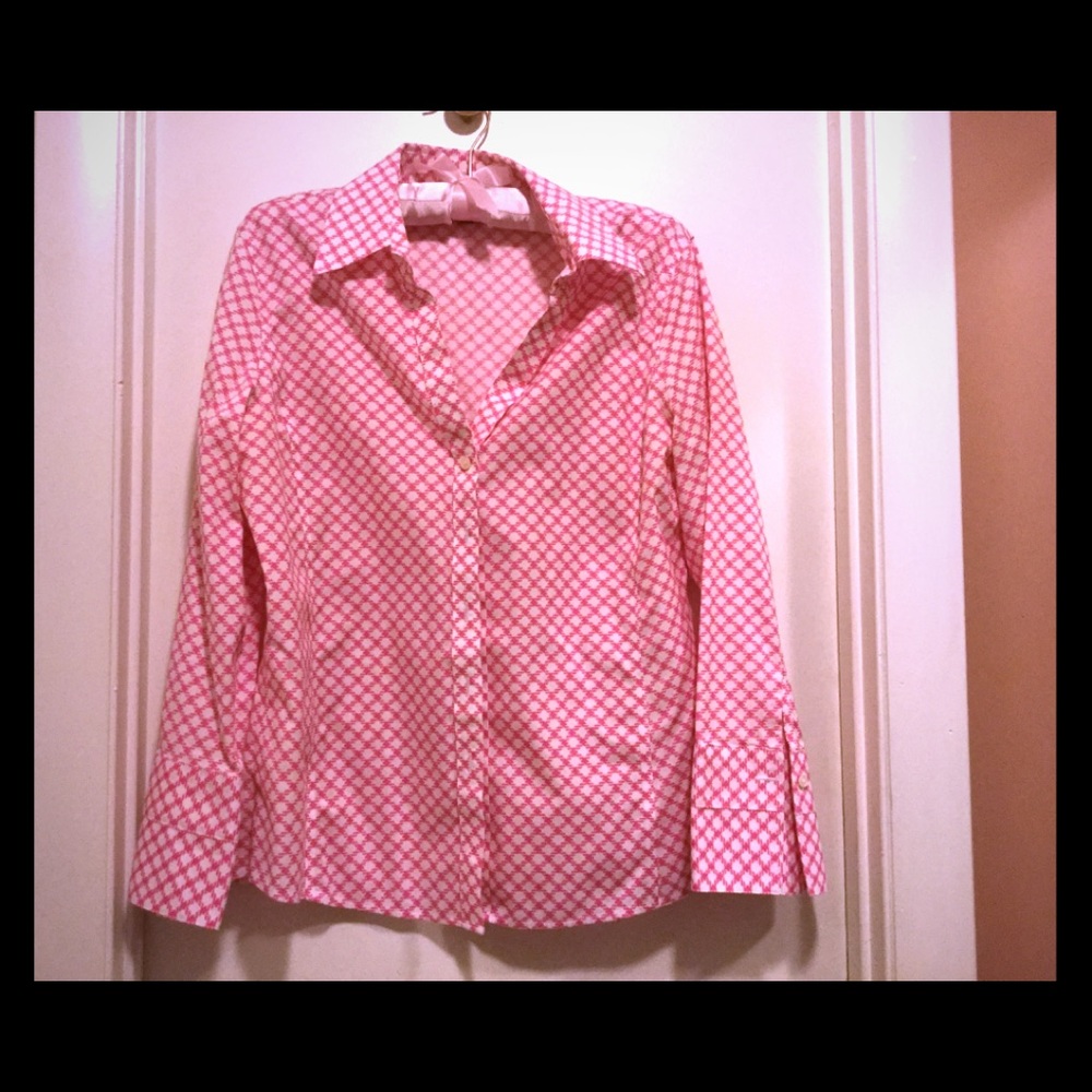 Talbots Haberdashery Pink Shirt 10